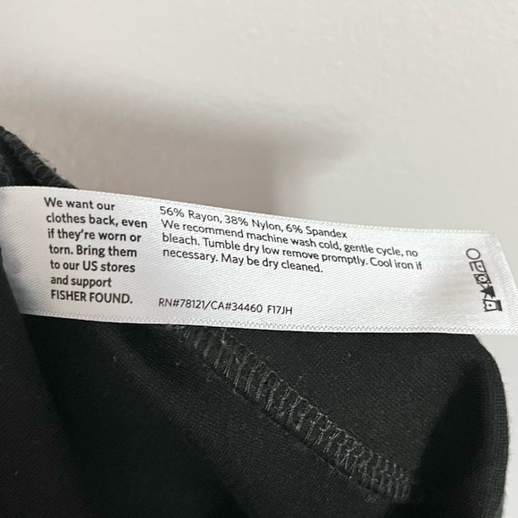 Eileen Fisher Women’s Pull On Crop Ankle Zip Ponte Pants in Black Size XS - Picture 9 of 9